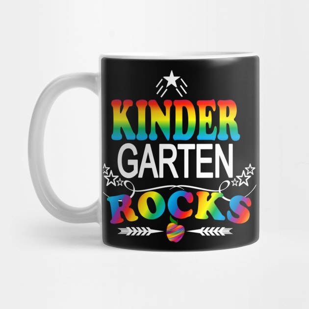 Kindergarten Rocks Rainbow Teacher Student Back To School by Kimmicsts